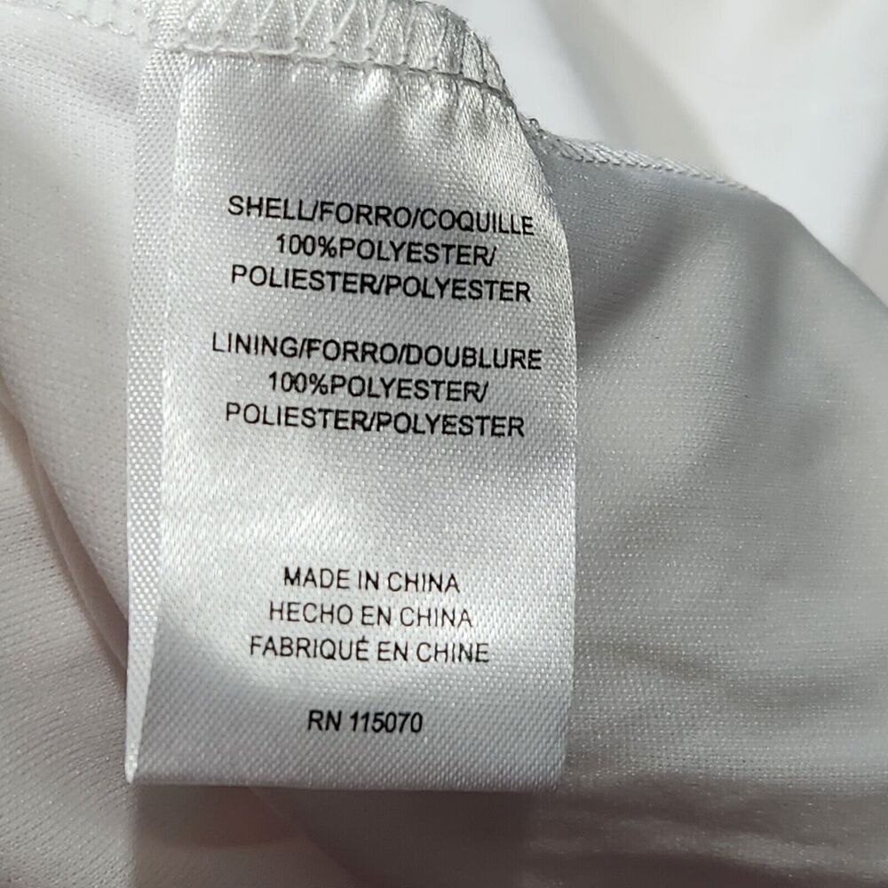 Nina Leonard Chiffon Dress For Women Size Small Lined 3/4 Sleve - Picture 12 of 12